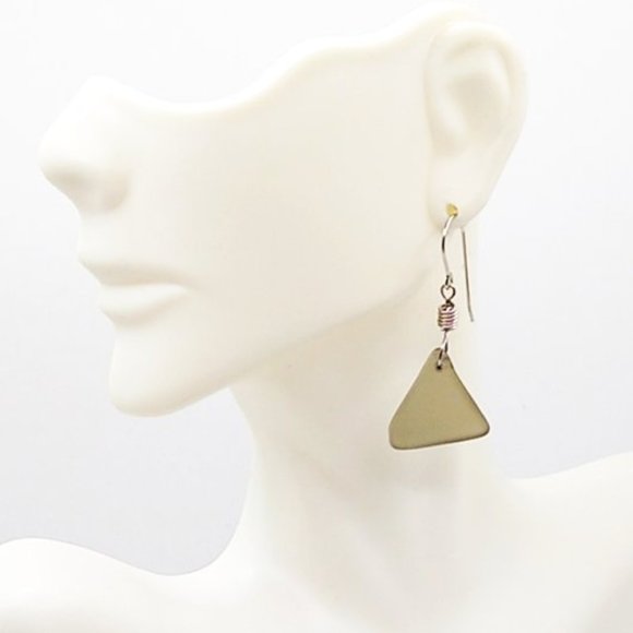 Handmade Wenge Sea Glass Jewelry Set - Picture 3 of 4